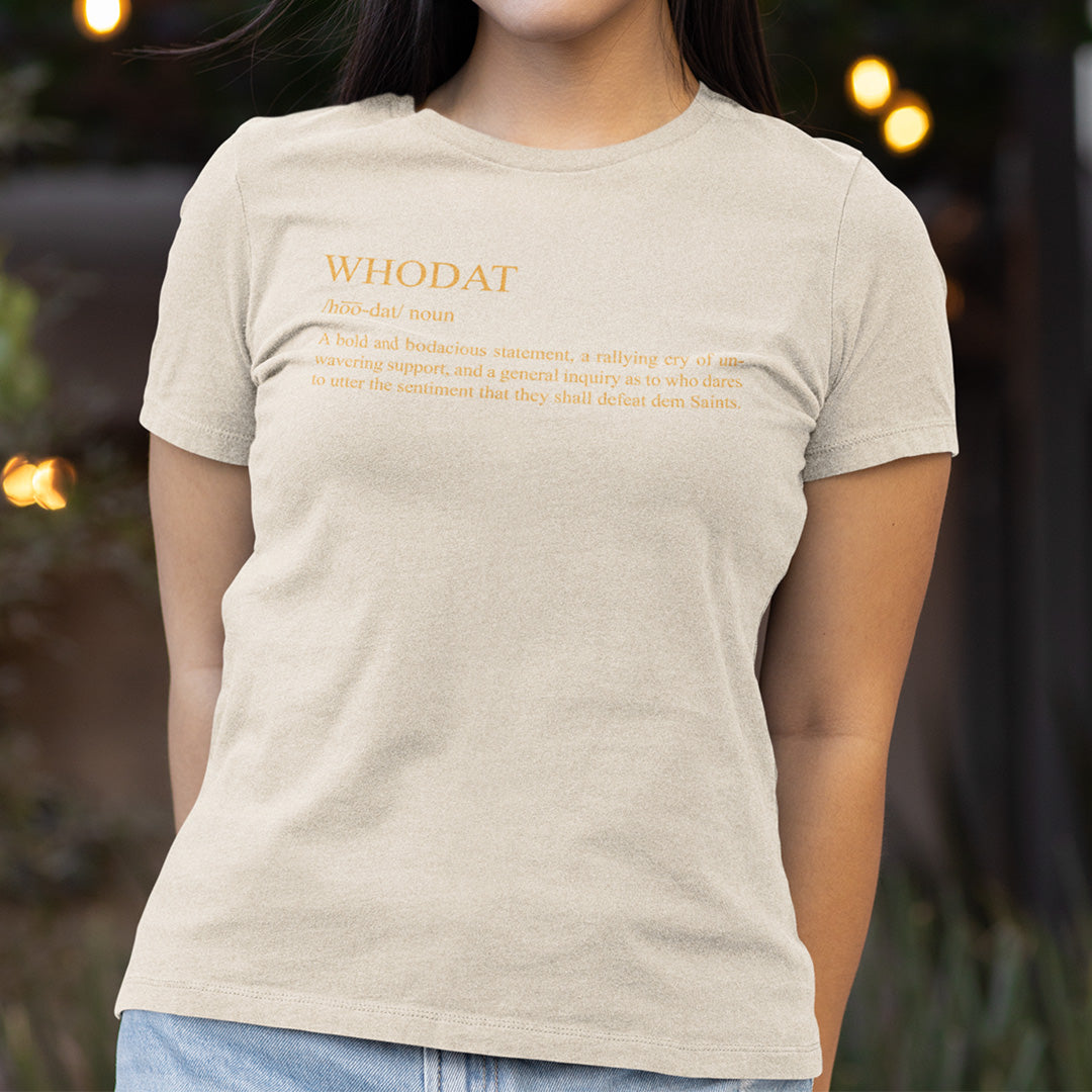 Whodat, noun (Women)