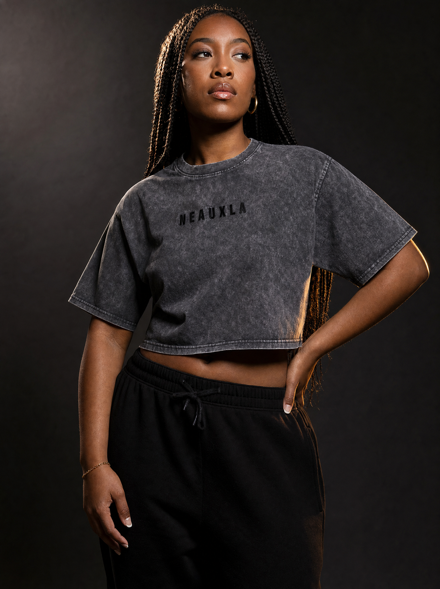 The Blackout Flock Crop Tee