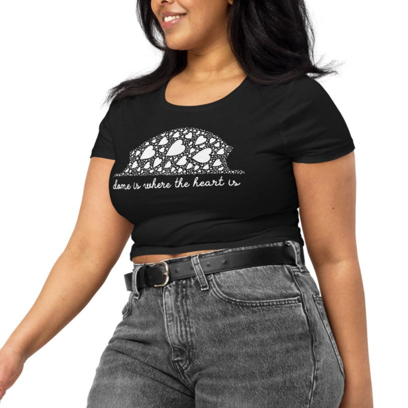 Where The Heart Is Crop Tee