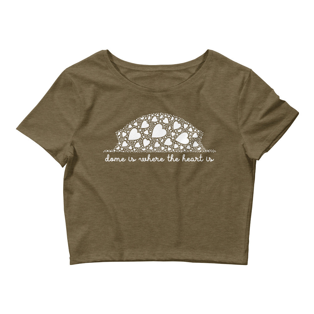 Where The Heart Is Crop Tee