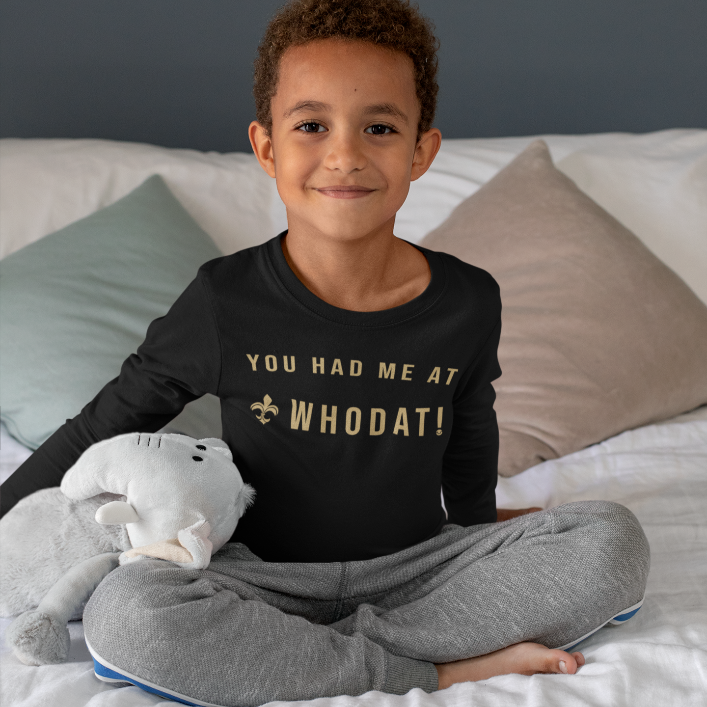 You Had Me At Whodat Youth LS Tee