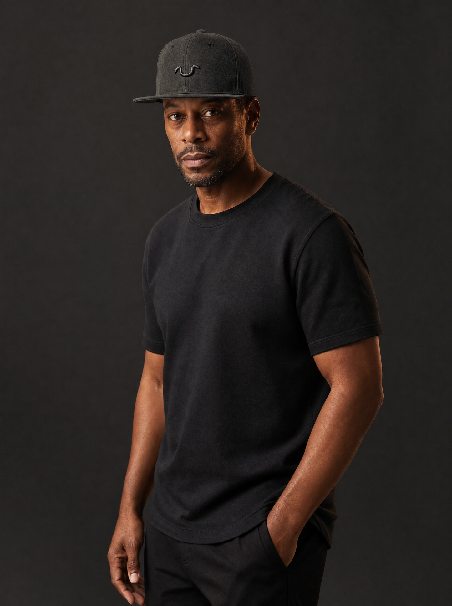 River Icon Cap Black