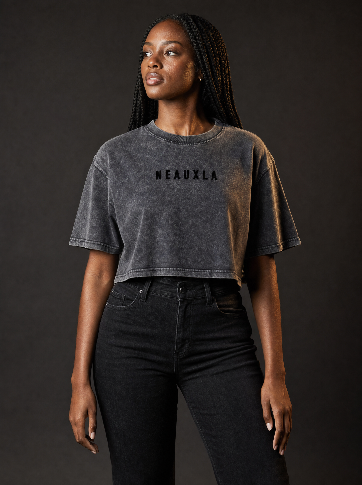 The Blackout Flock Crop Tee